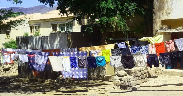 Alltag und Mentalität auf den kapverdischen Inseln - Wäschelne in Sao Perdo