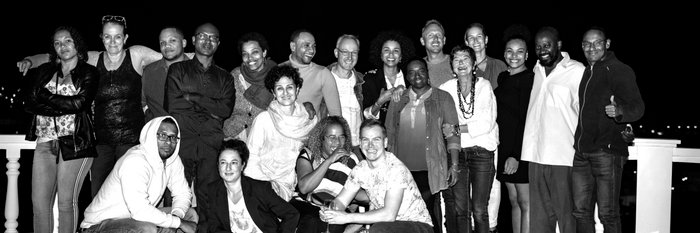 Unser Team beim Adventsdinner im Casamarel in Mindelo