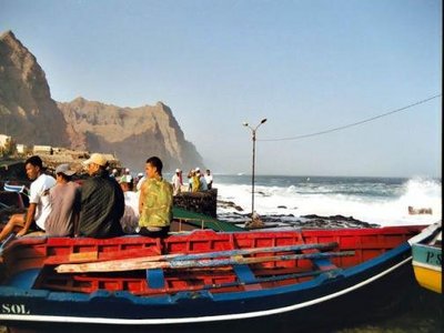 Fishing boats on Santo Antão Fishing boats on Santo Antão