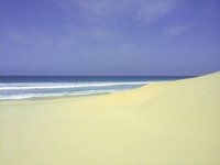 Santa Monica Strand auf Boa Vista menschenleerer Traumstrand auf den Kapverden