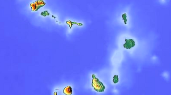 Topografische Karte der Kapverden