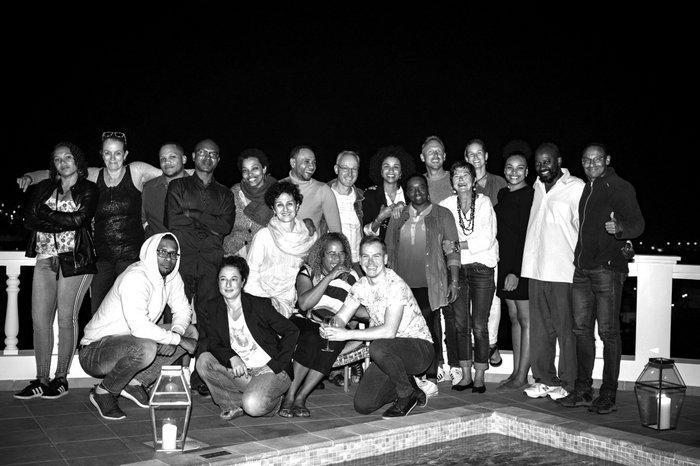 Unser Team beim Adventsdinner im Casamarel in Mindelo