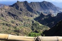 Cova crater on Santo Antao Cova crater on Santo Antao