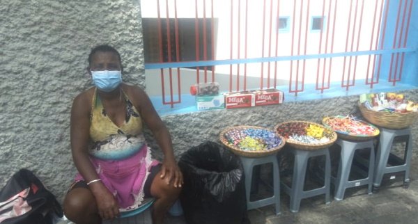 Street vendor in Mindelo, Cape Verde